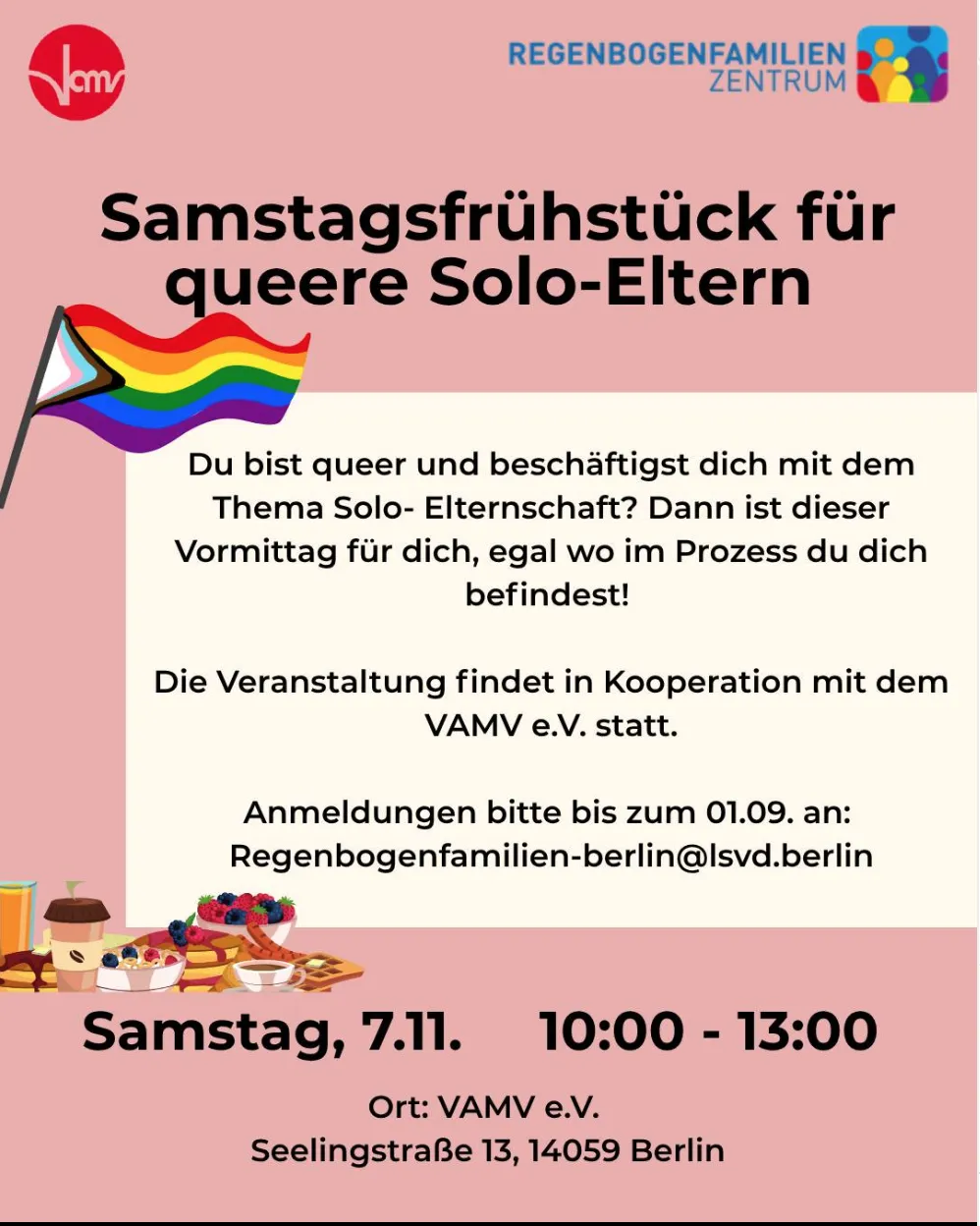 Samstagsfrühstück für queere Solo-Eltern