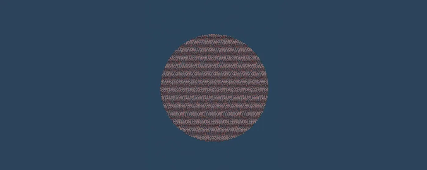 The Message Is in the Pattern