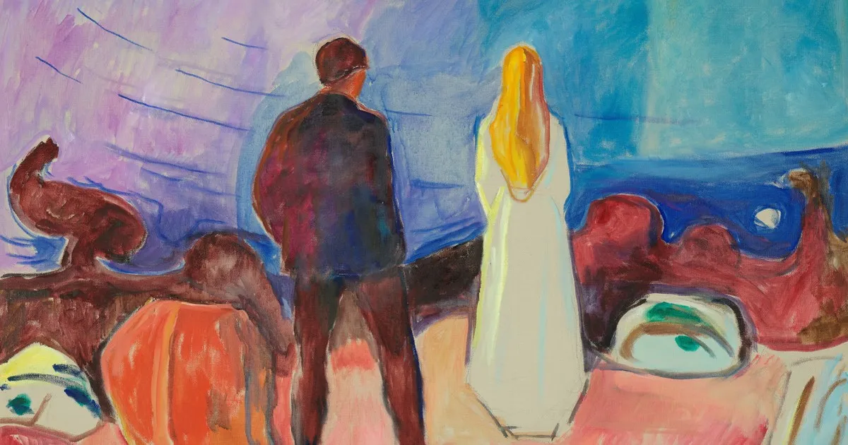 Maria Lassnig und Edvard Munch. Malfluss = Lebensfluss