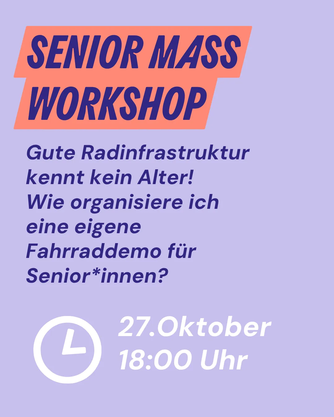 Workshop Senior Mass